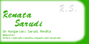 renata sarudi business card