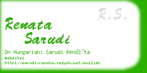 renata sarudi business card